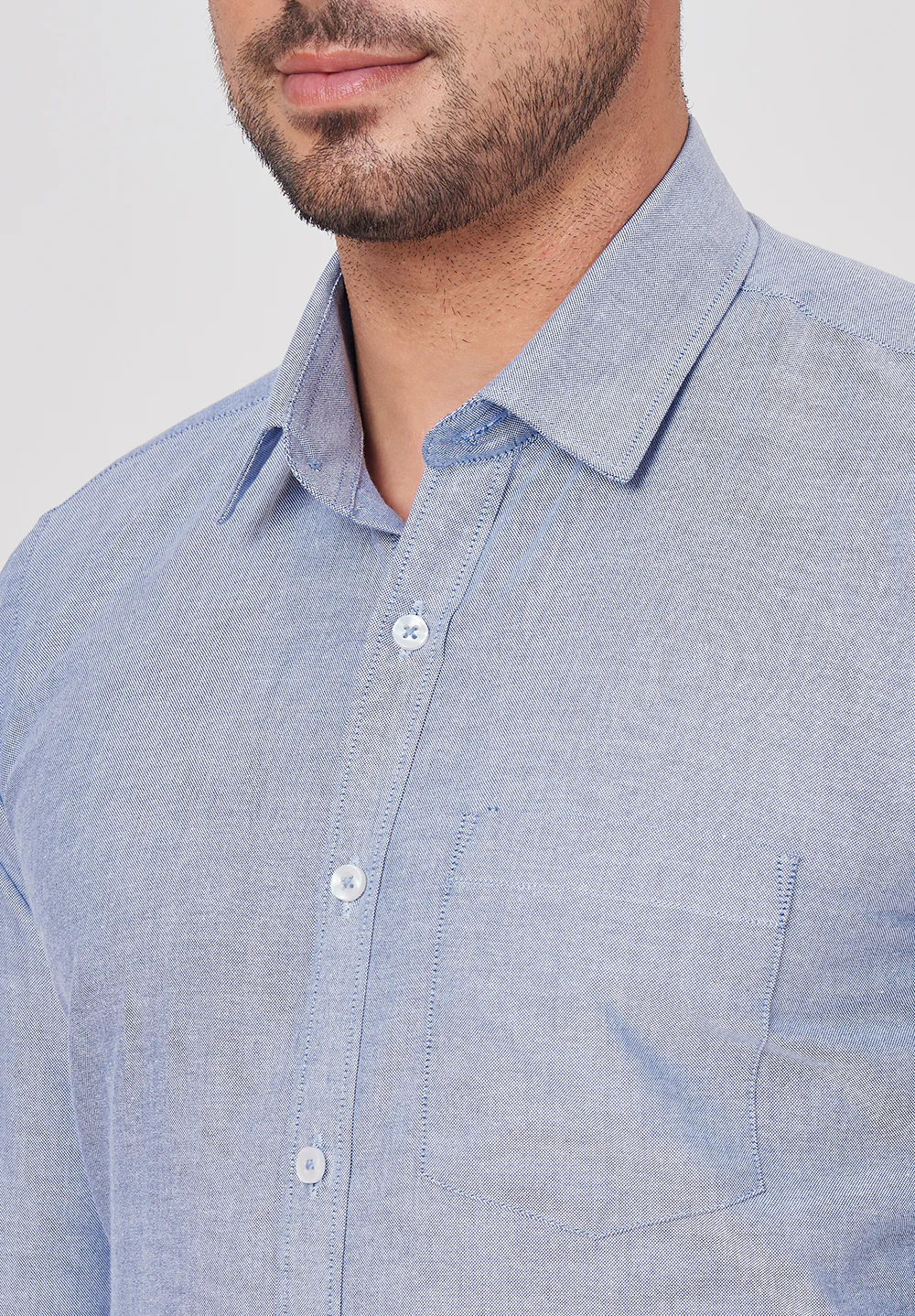 Pure Cotton Formal-slim Fit Shirt - S35927 - Image 4