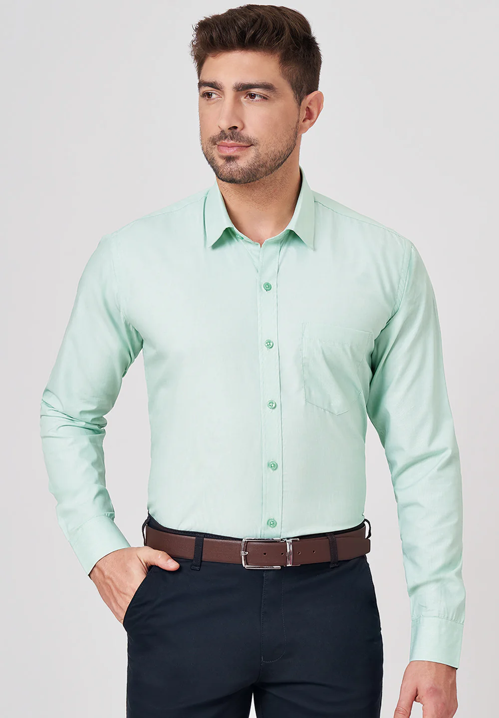 Pure Cotton Formal-slim Fit Shirt - S43447