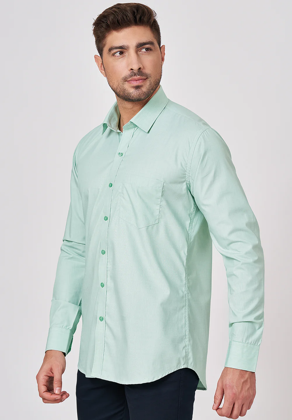 Pure Cotton Formal-slim Fit Shirt - S43447 - Image 2