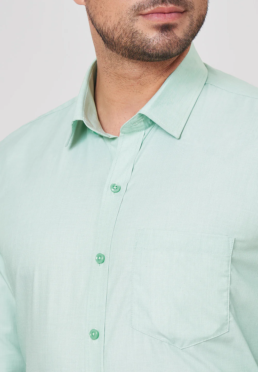 Pure Cotton Formal-slim Fit Shirt - S43447 - Image 4