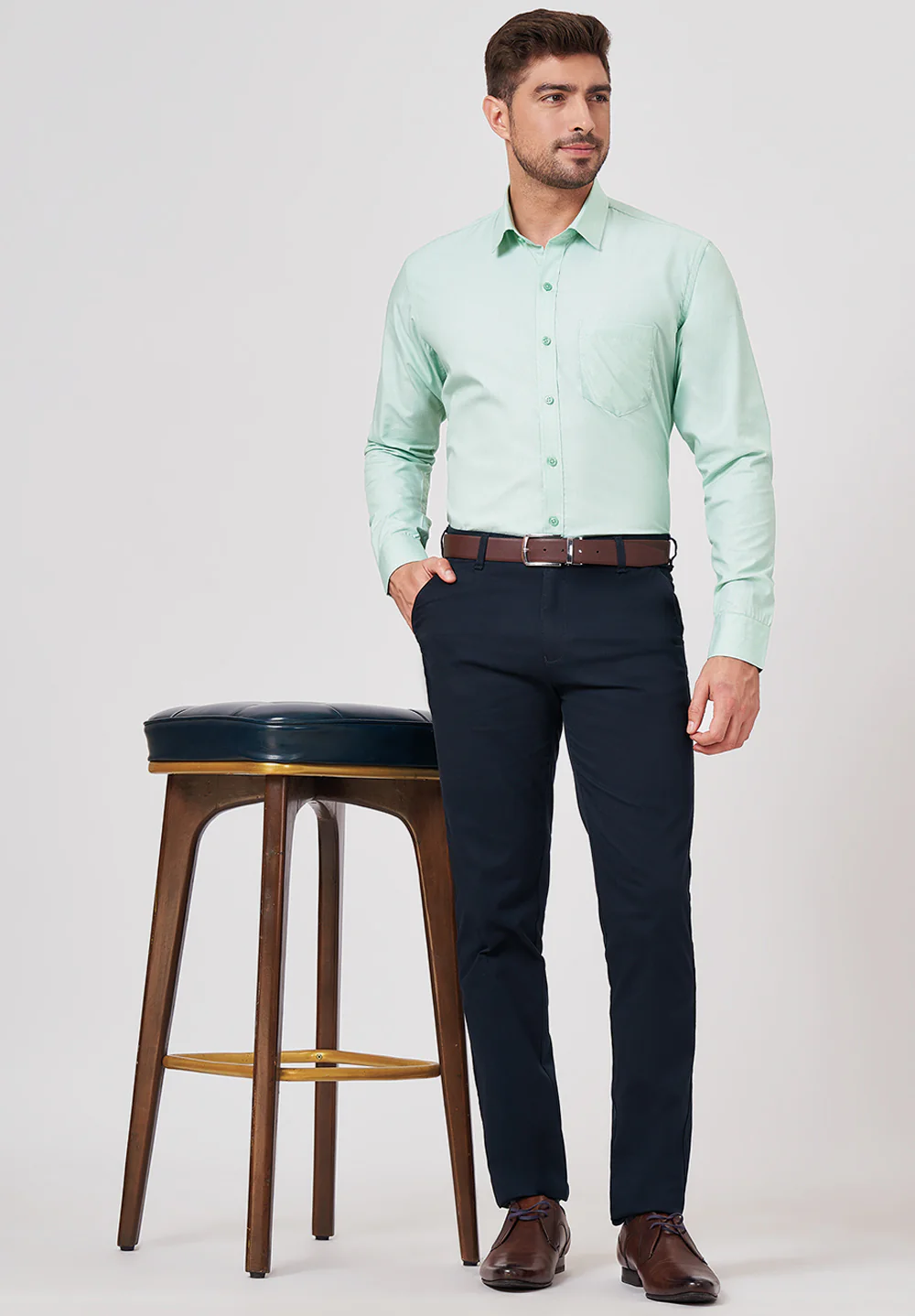 Pure Cotton Formal-slim Fit Shirt - S43447 - Image 5