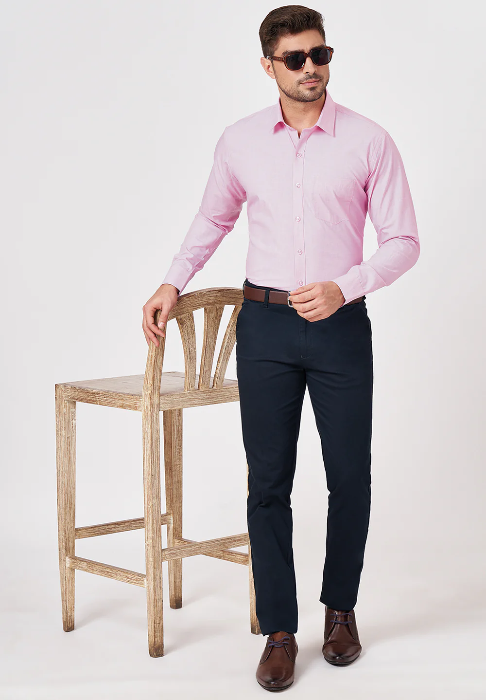 Pure Cotton Formal-slim Fit Shirt - S43453 - Image 5
