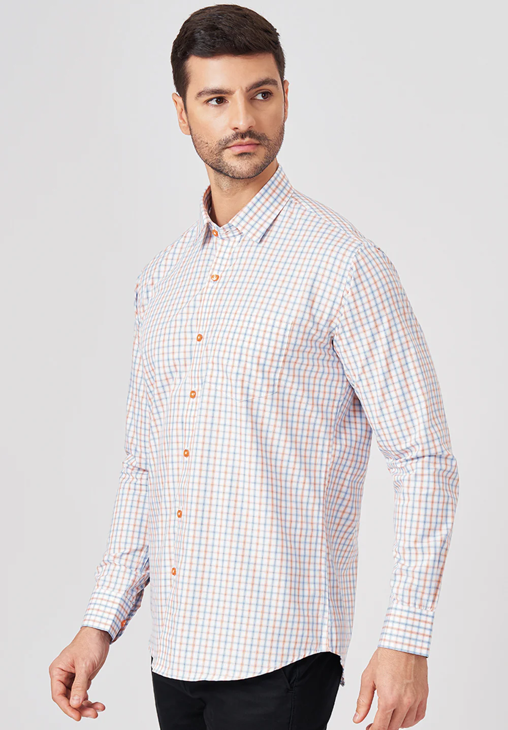 Pure Cotton Formal-slim Fit Shirt - S43484 - Image 2