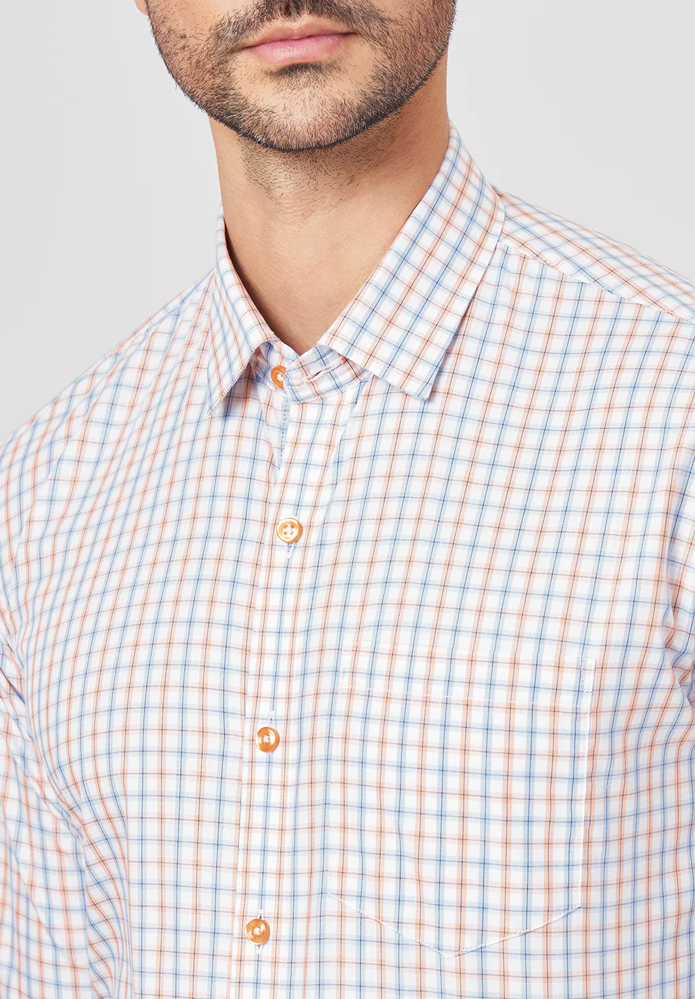 Pure Cotton Formal-slim Fit Shirt - S43484 - Image 4