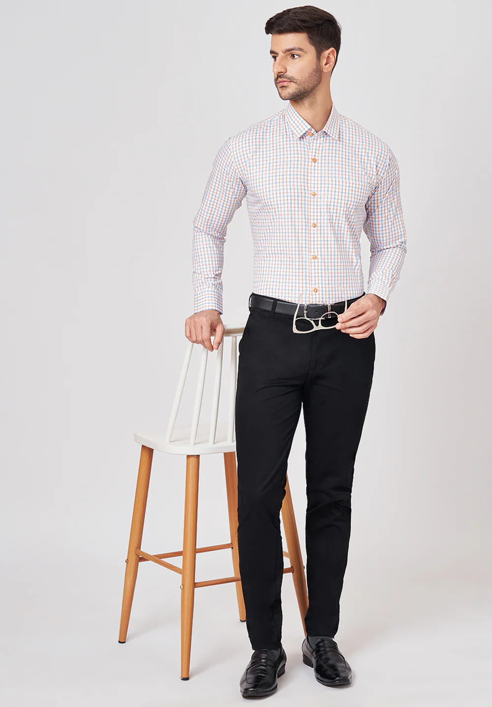 Pure Cotton Formal-slim Fit Shirt - S43484 - Image 5