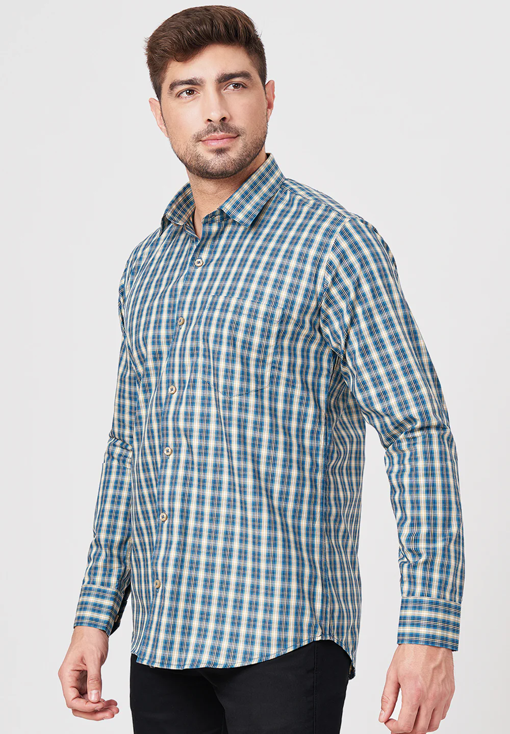 Pure Cotton Formal-slim Fit Shirt - S43488 - Image 2