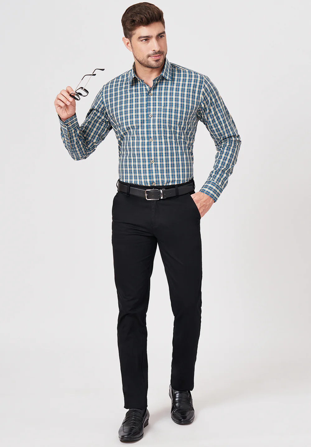 Pure Cotton Formal-slim Fit Shirt - S43488 - Image 5