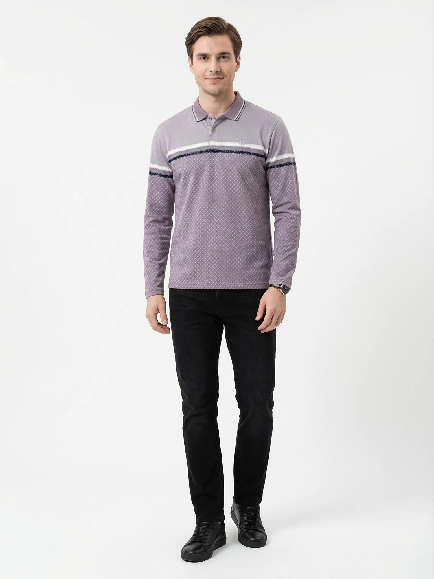 Purple Full Sleeve Winter T-Shirt