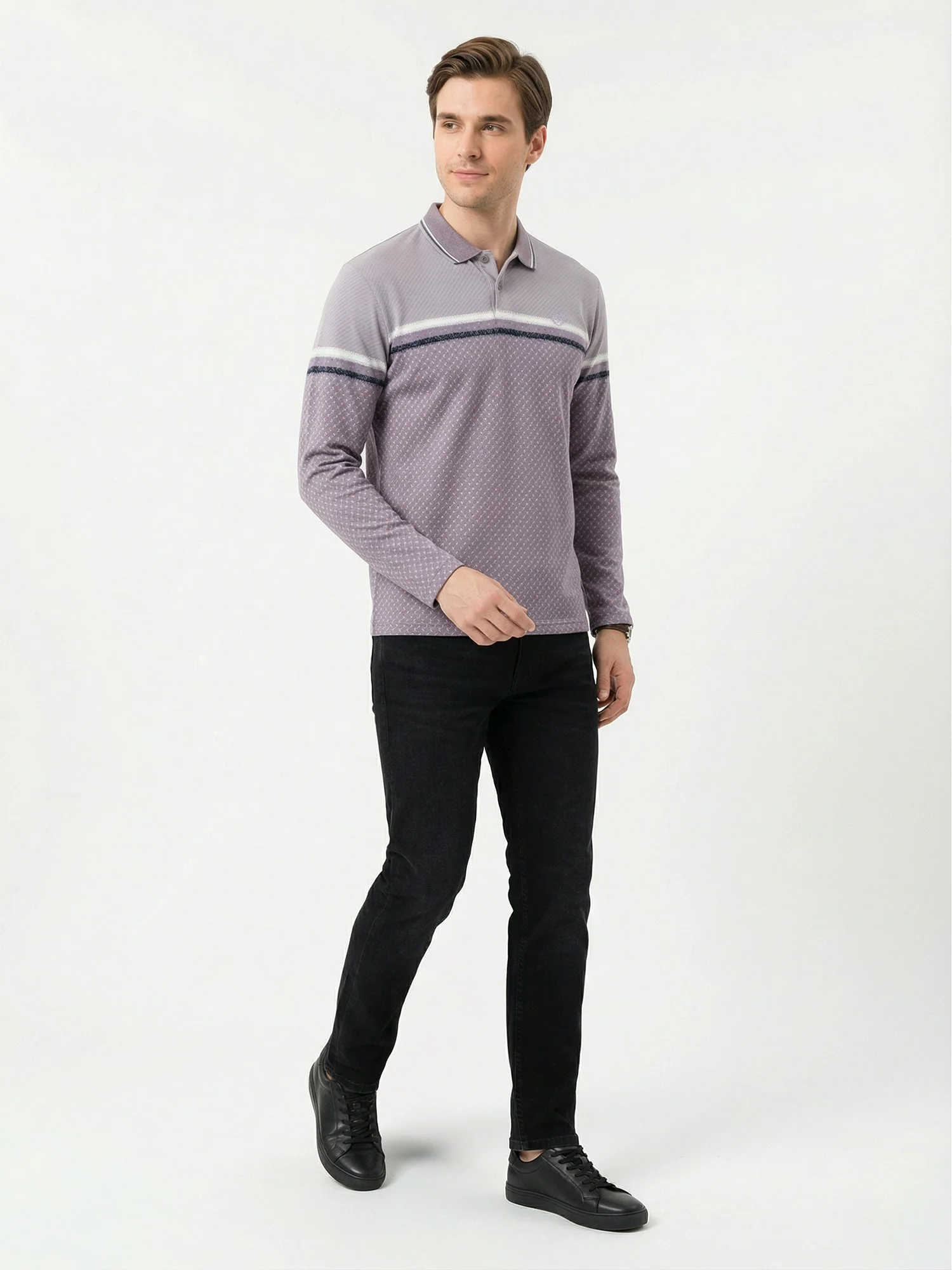Purple Full Sleeve Winter T-Shirt - Image 4