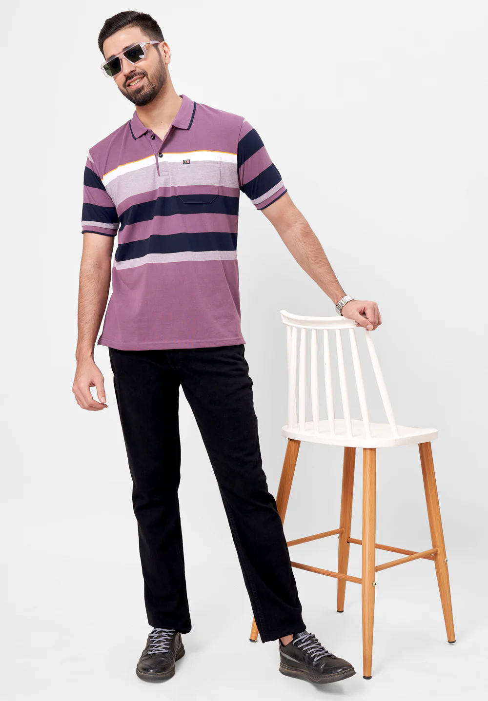 Purple Cotton T-Shirt - Image 5