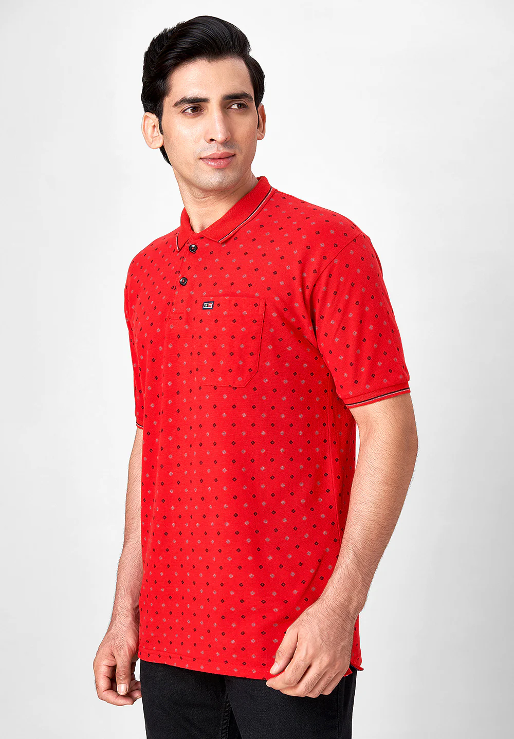 Red Cotton T-Shirt - Image 5