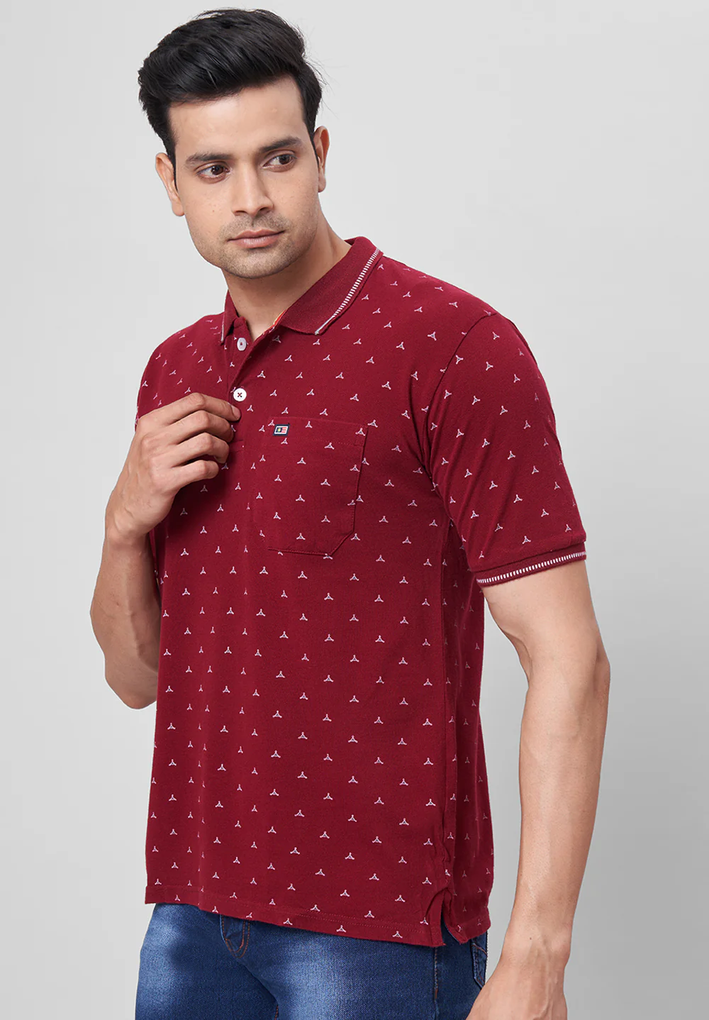 Red Cotton T-Shirt - Image 5