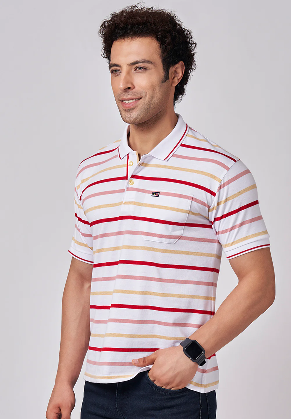Red Cotton T-shirt - Image 3