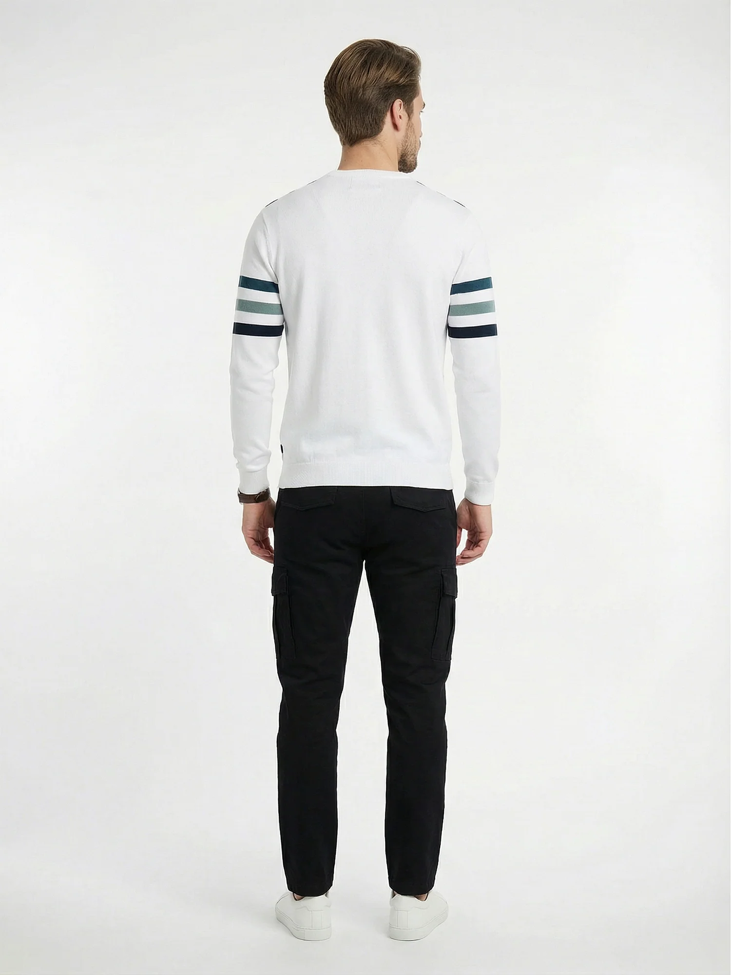 White Full Sleeve Winter T-Shirt - Image 2