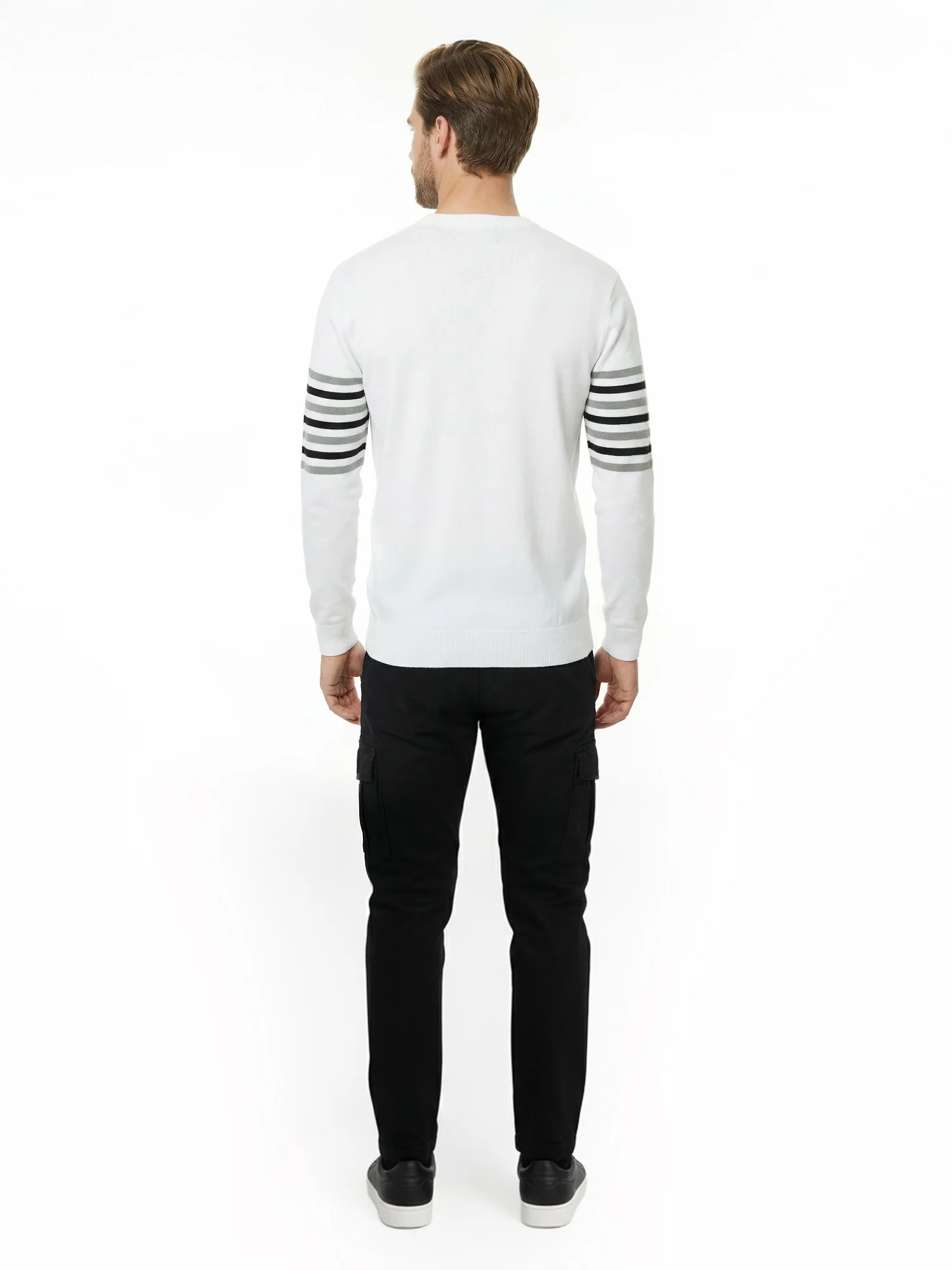 White Full Sleeve Winter T-Shirt - Image 2