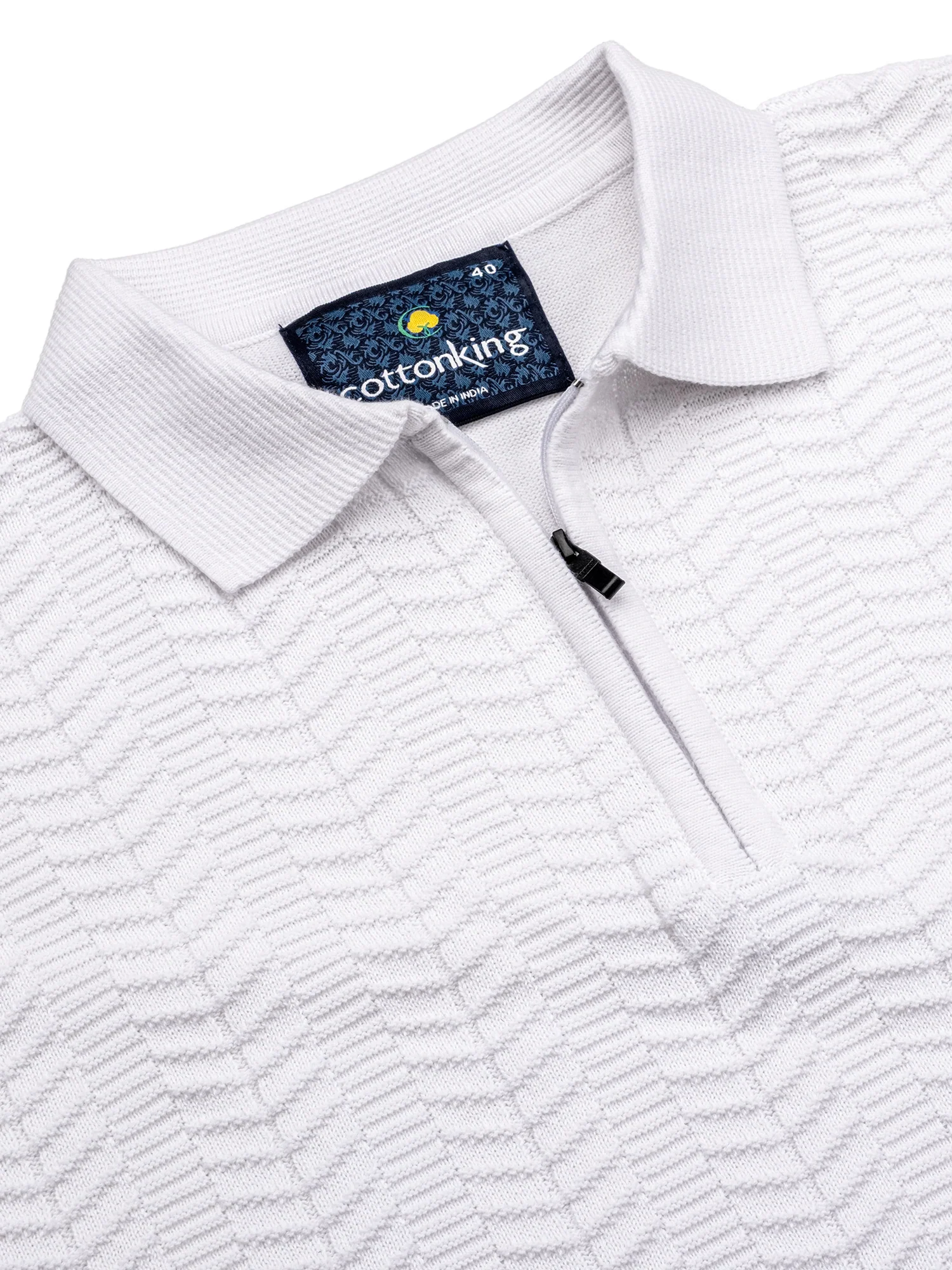 White Full Sleeve Winter T-Shirt - Image 2