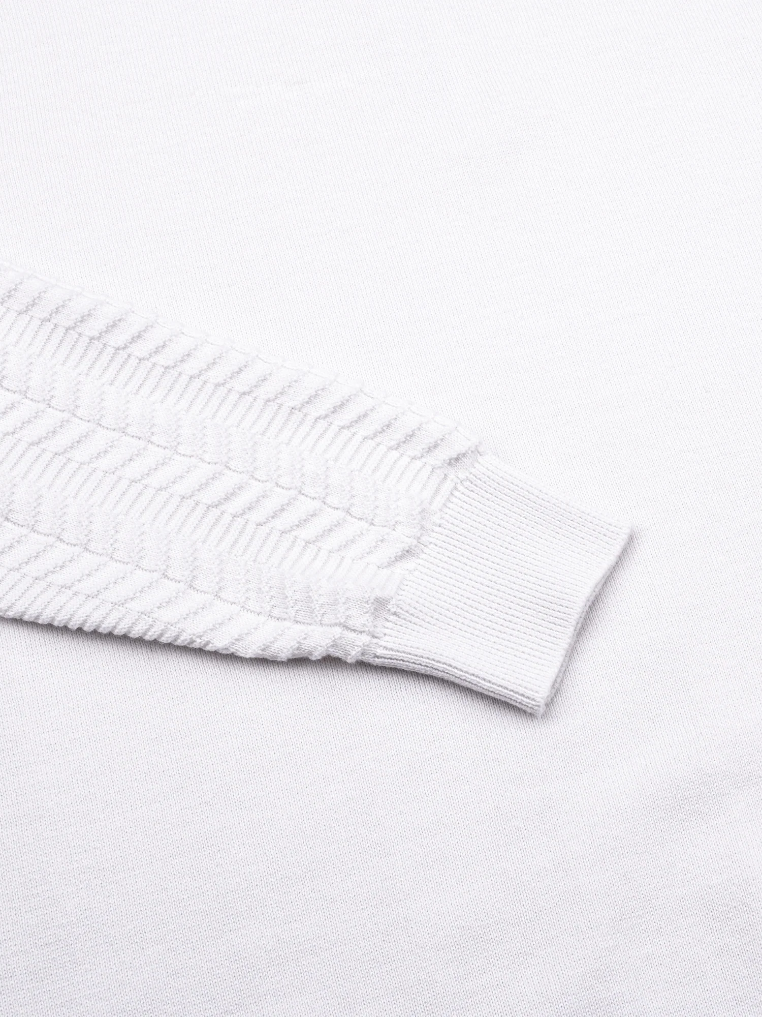White Full Sleeve Winter T-Shirt - Image 5