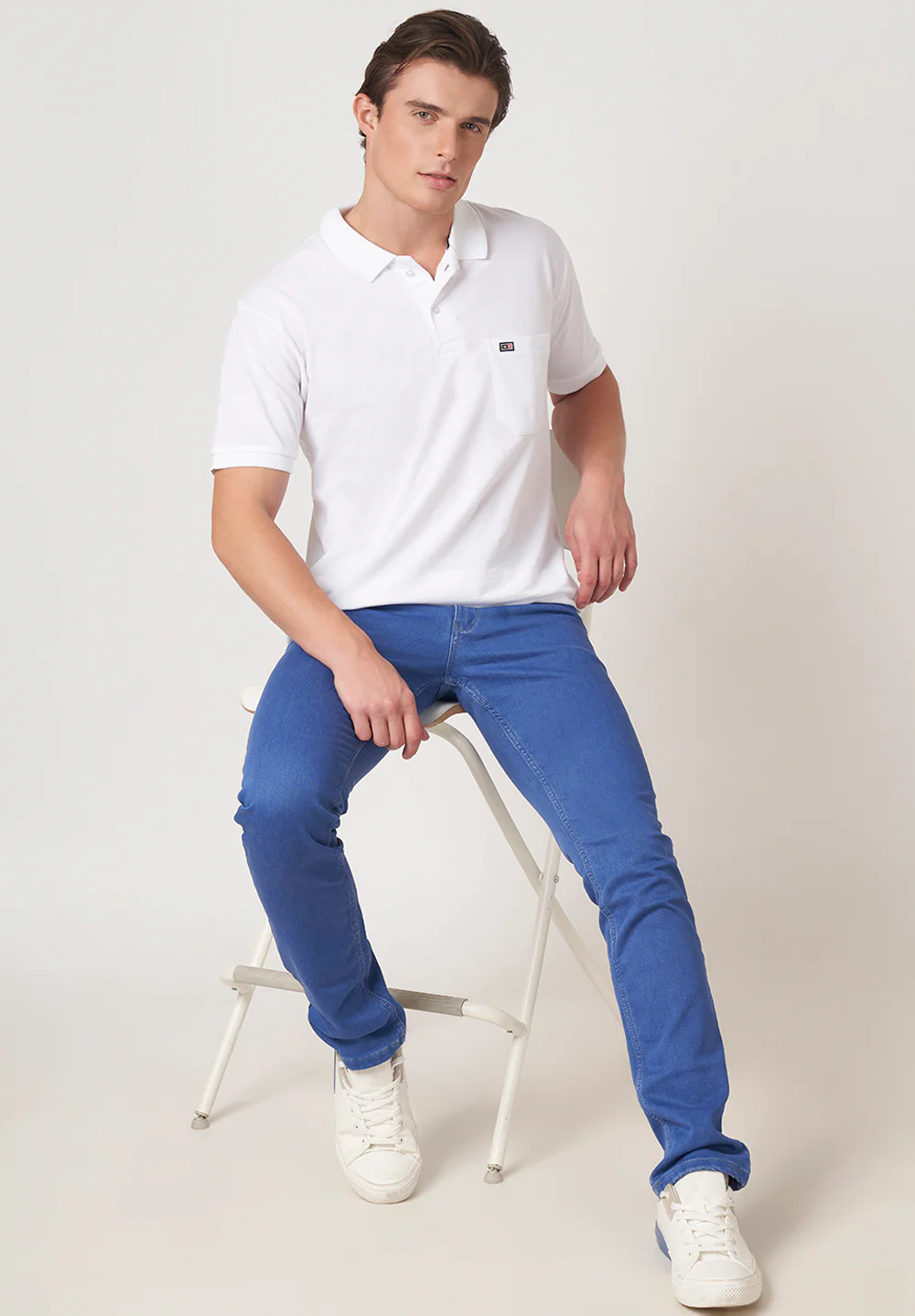 White Cotton T-Shirt - Image 5