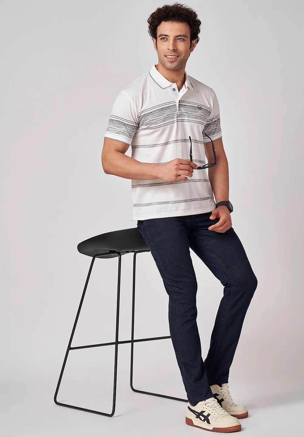 White Cotton T-shirt - Image 5