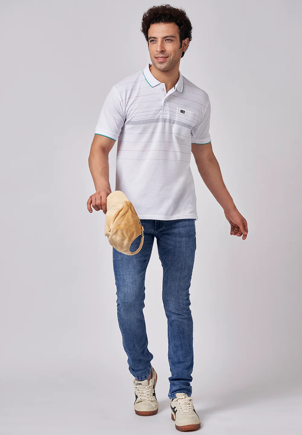 White Cotton T-shirt - Image 4