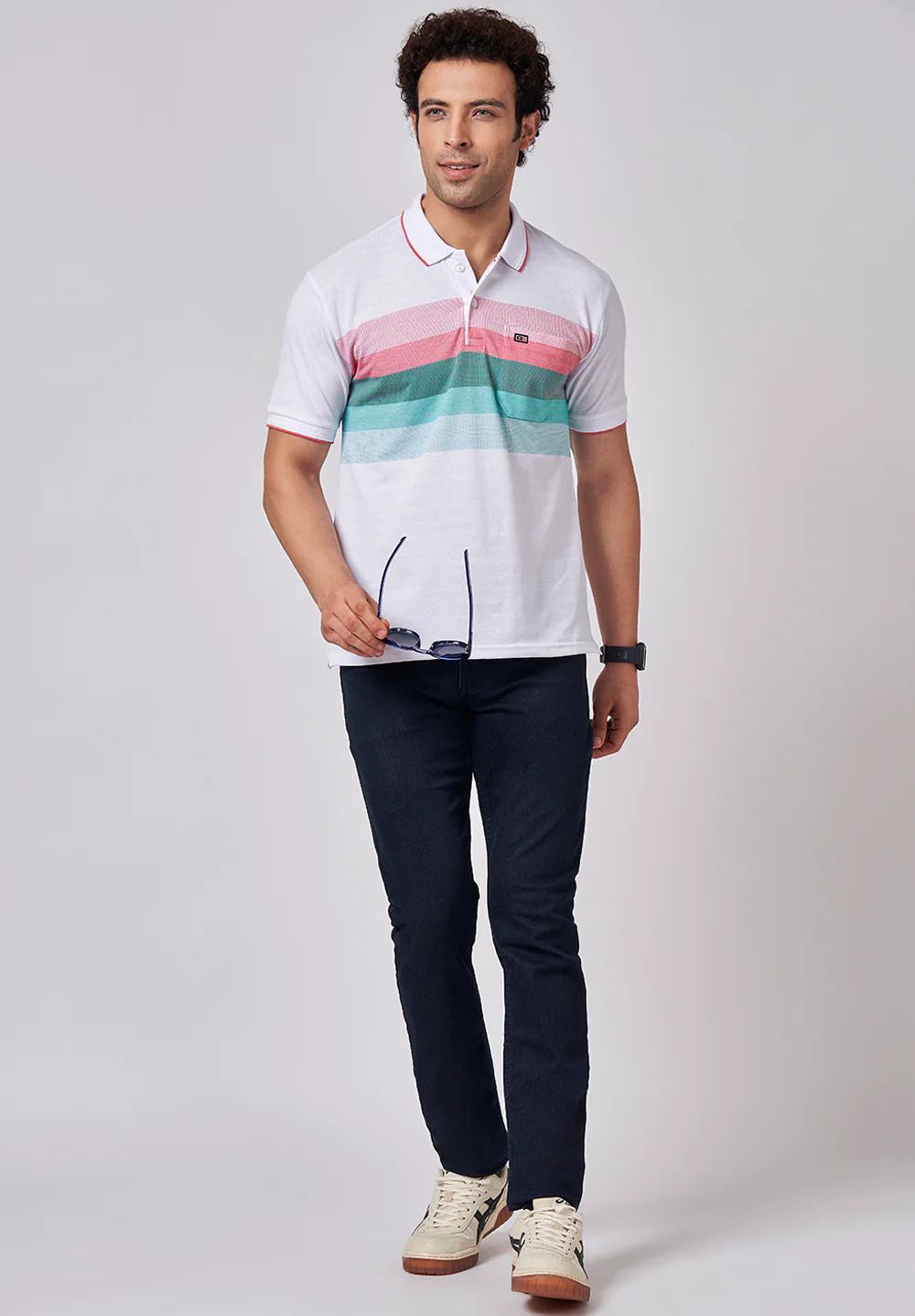 White Cotton T-shirt - Image 5